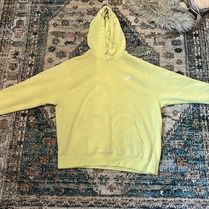Nike lime green hoodie.